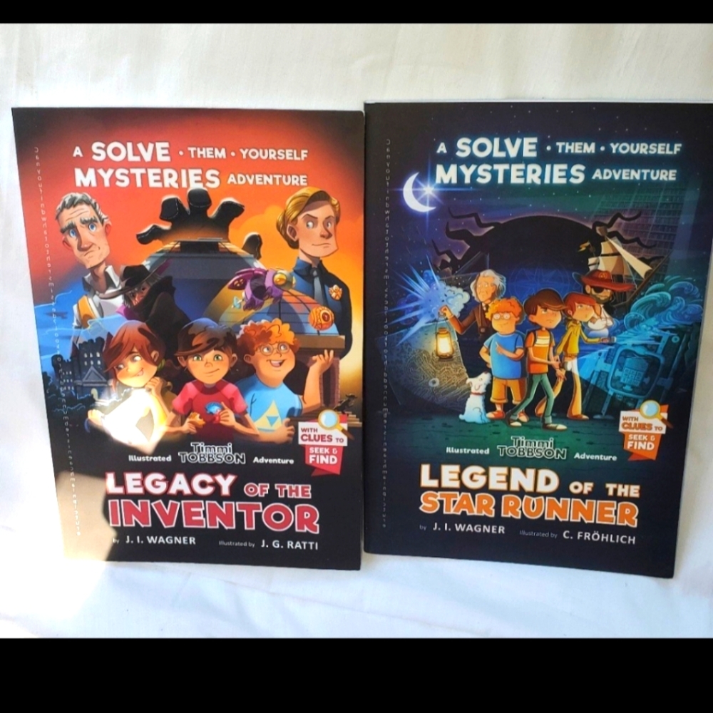 : 2 bookf a solve them yourself mysteries adventure book
